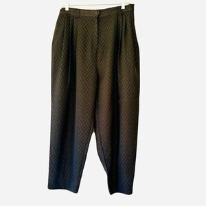 Wide leg balloon pant size Large woven rayon tapered carrot Japan oversize